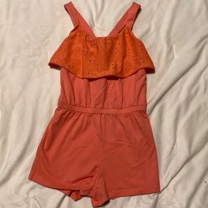 GUC old navy girls coral romper